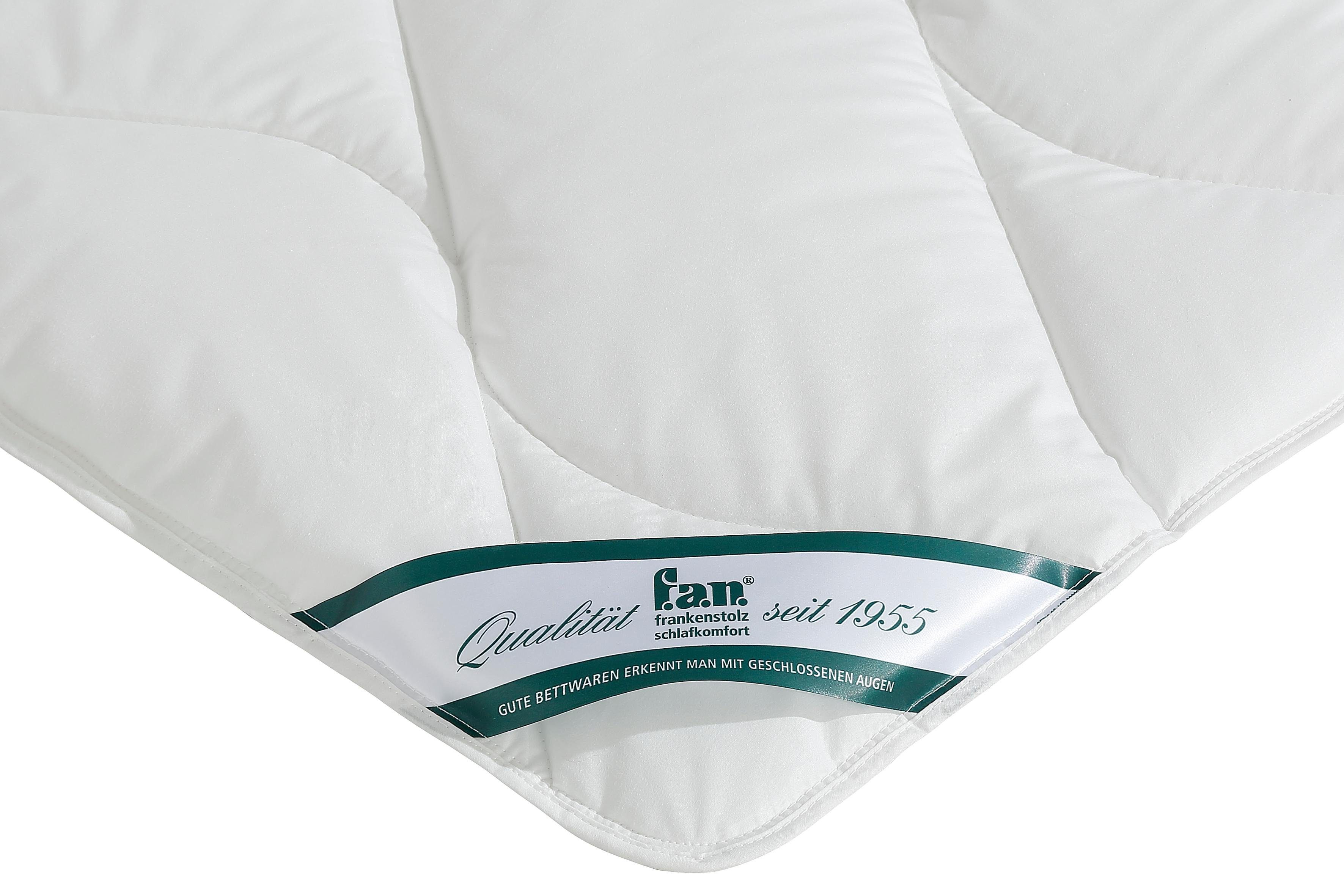 Kunstfaserbettdecke, f.a.n. Antibac mit antibakterieller Wirkung, f.a.n. Schlafkomfort, Füllung: Polyester, Bezug: Baumwolle, passend zur Bettdecke GRATIS dazu 1 Kopfkissen 40x80 cm!