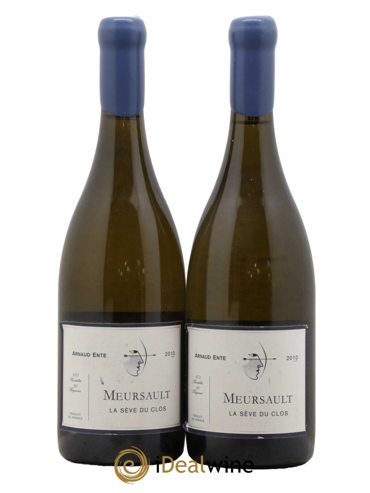 Meursault La Sève du Clos Arnaud Ente  2010 - Lot de 2 Bouteilles
