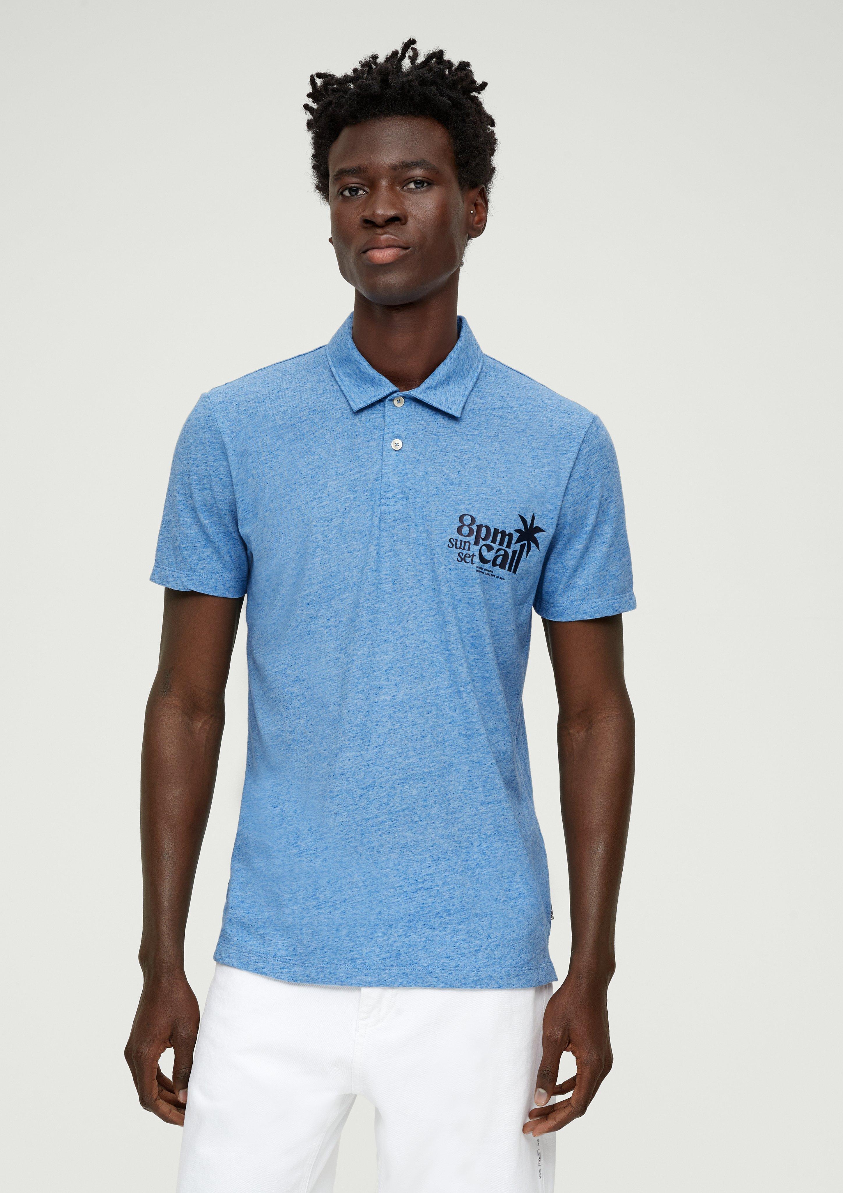 Meliertes Polo-Shirt  2131486-54D1