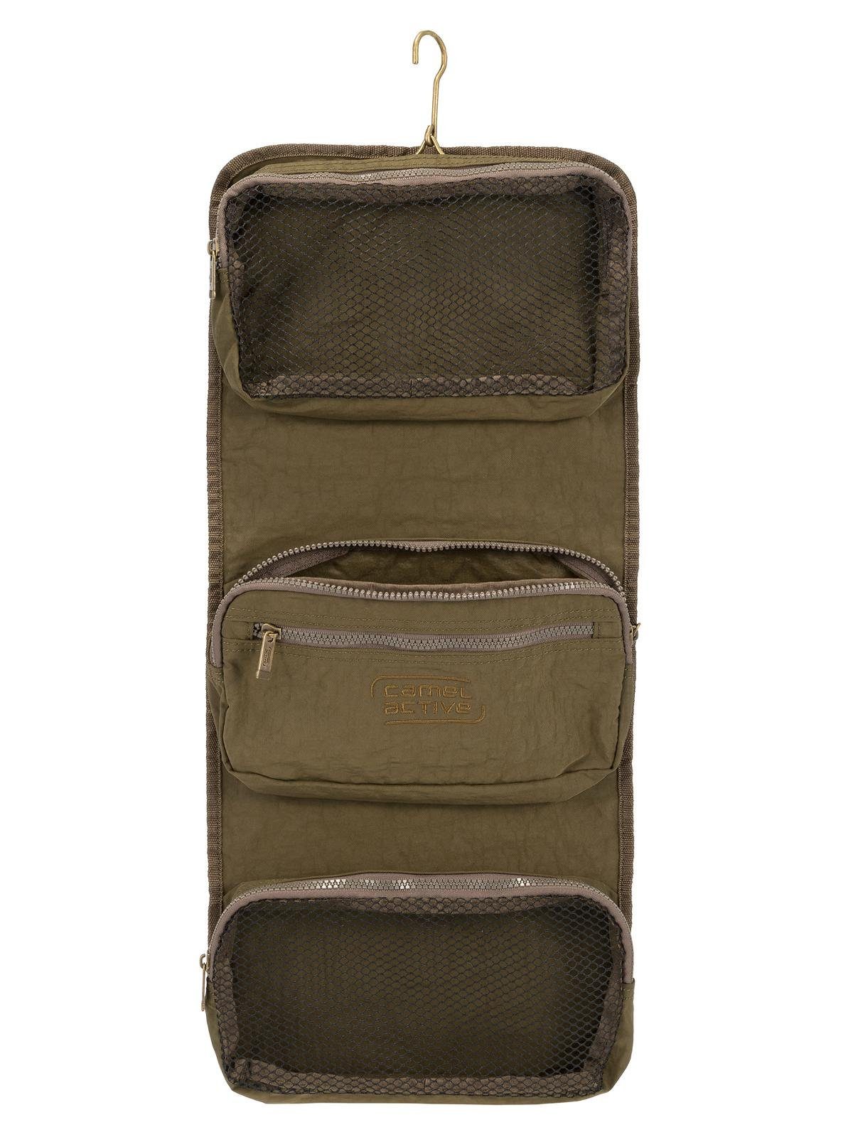 camel active Beautycase camel active Waschtasche / Kulturtasche zum Hängen, Kulturrolle khaki