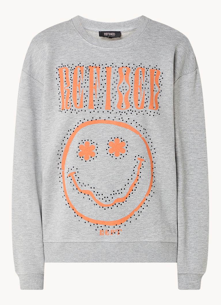 Maglione Jayne del marchio Refined Department, decorato con strass e il logo