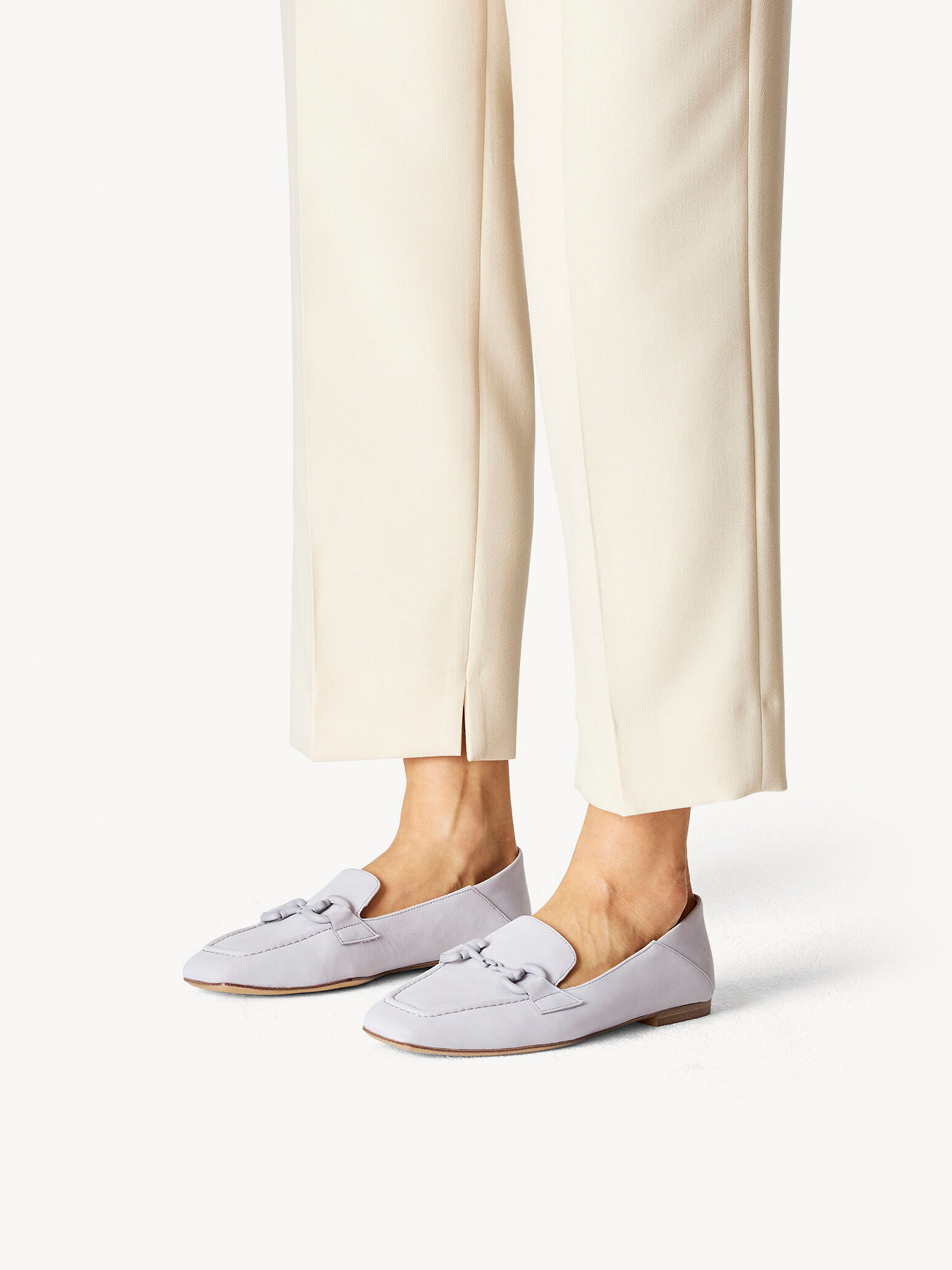 Slipper en cuir - mauve