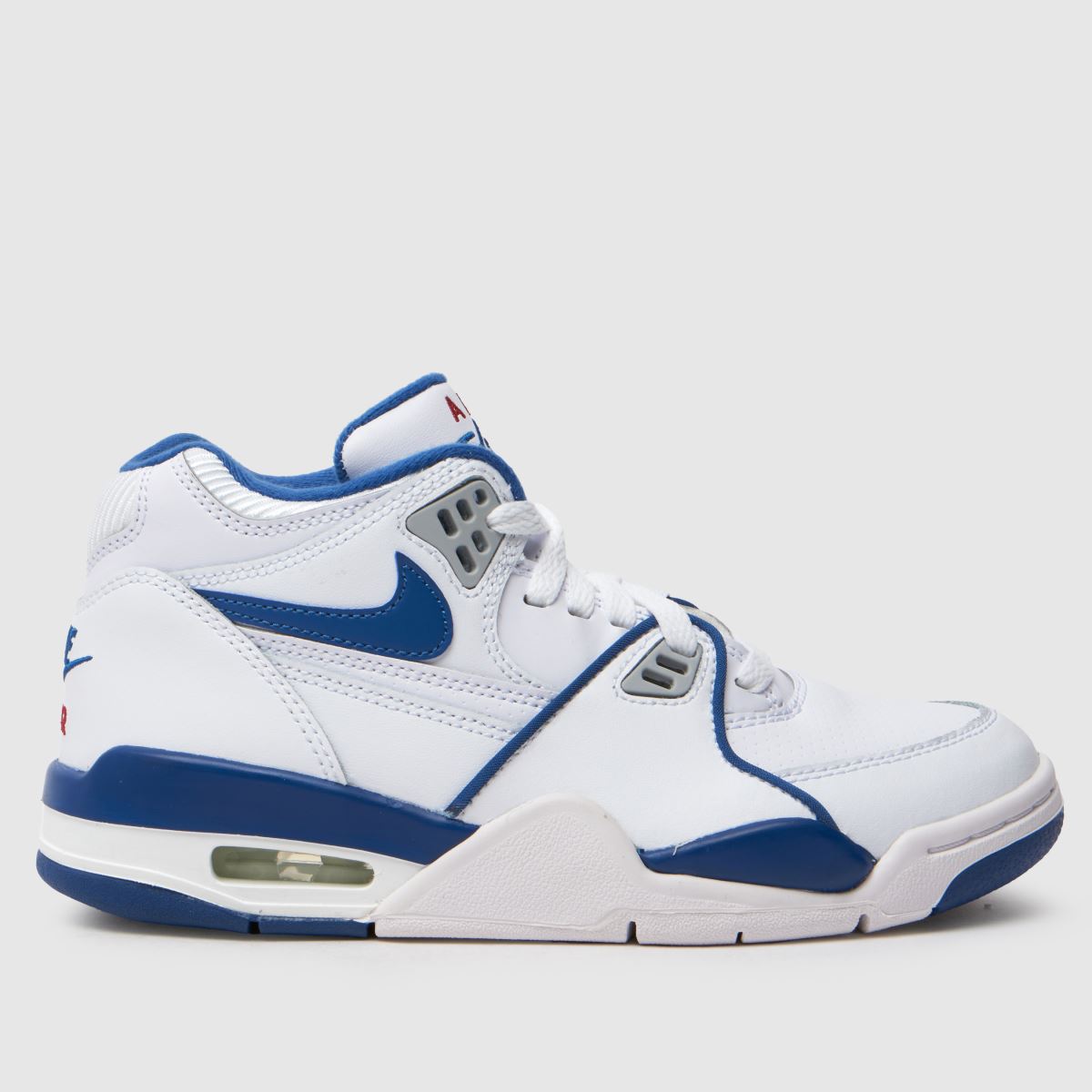 Nike vita och marinblå Air Flight 89 pojkar/ungdomsskor