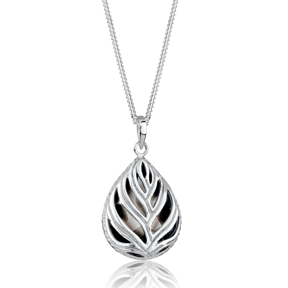 Elli Elli Collier Tropfen Kristall 925 Sterling Silber collier