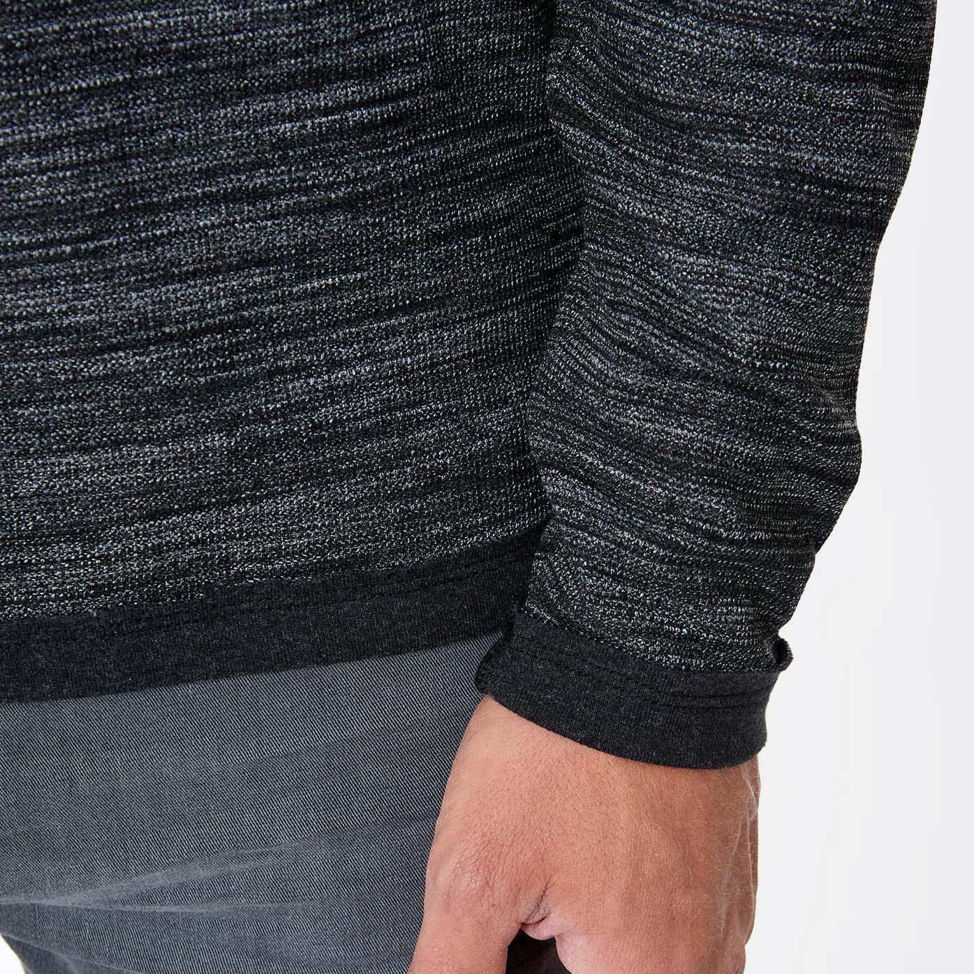 PAO    T-shirt gris chiné Homme
