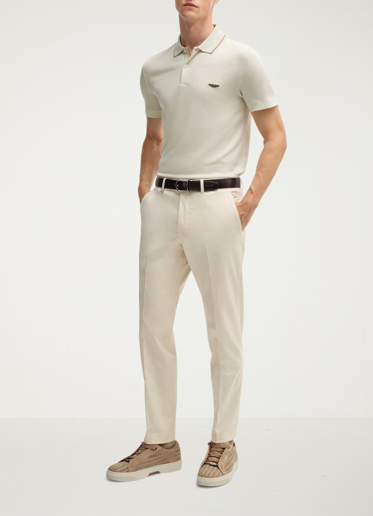 HUGO BOSS BOSS x ASTON MARTIN polo majica regularnog kroja od djevičanske vune
