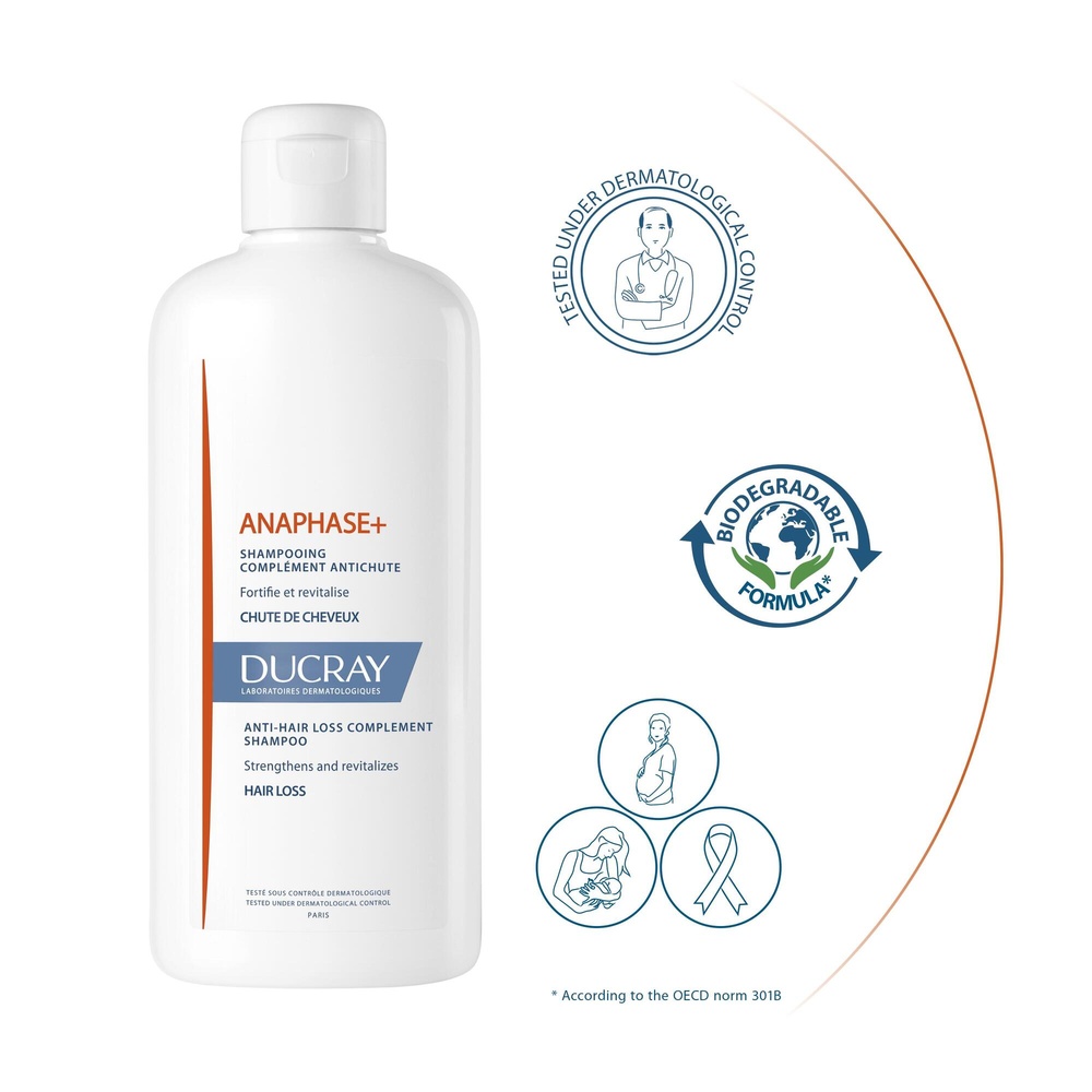 Ducray Anaphase+ Shampoing  complément anti-chu te 400 ml Shampooing