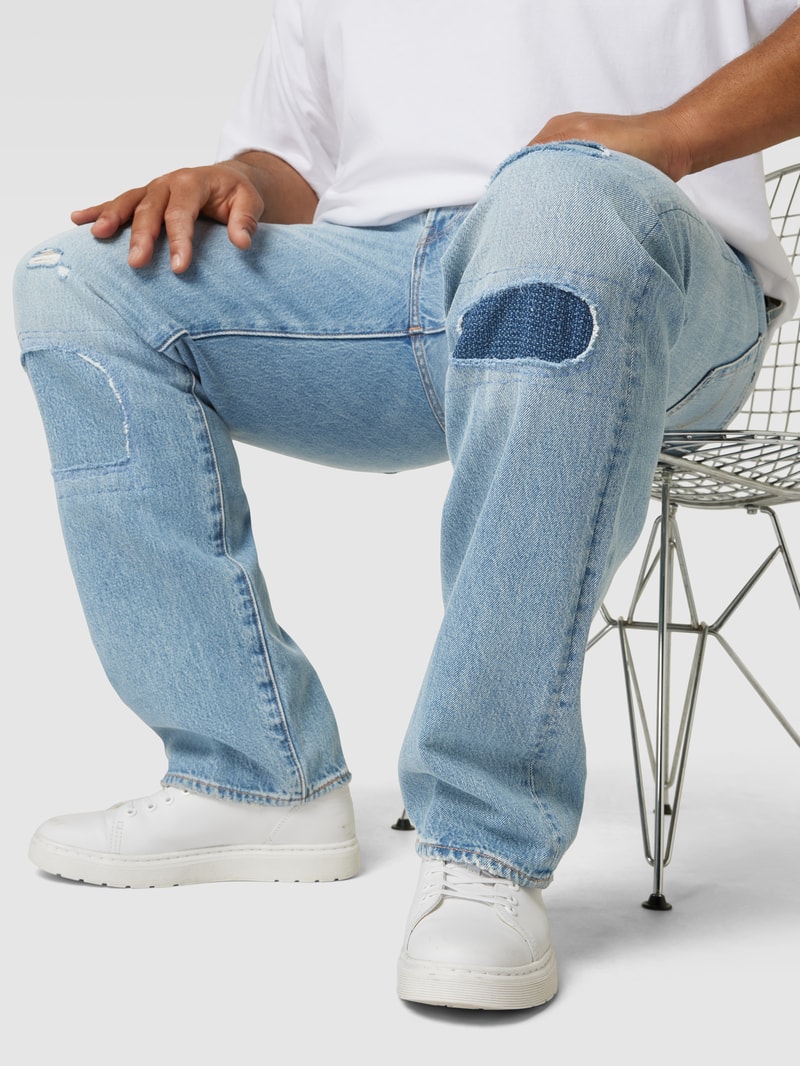 PLUS SIZE Jeans mit Label-Patch in jeans