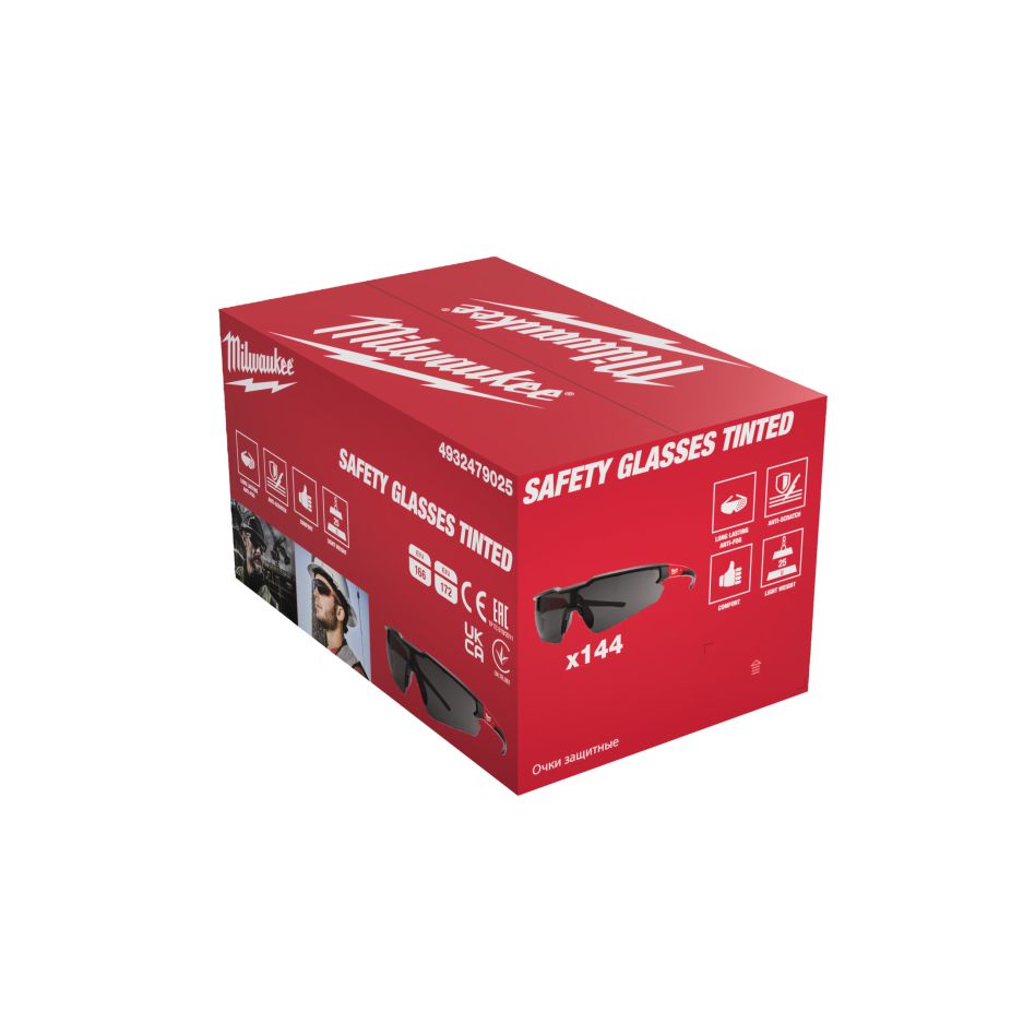 Acessórios Milwaukee 4932479025 Óculos de segurança com lentes coloridas - Pacote com 144 peças