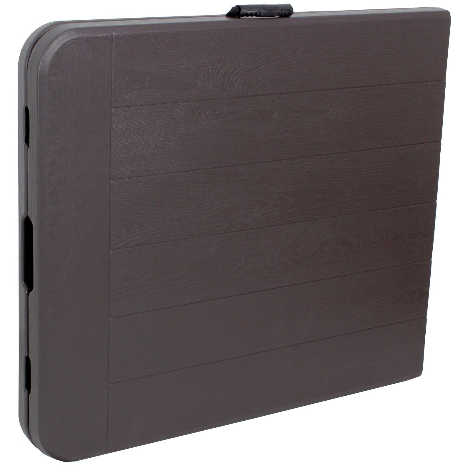 TRUTZHOLM Bierzeltgarnitur Buffettisch Klapptisch 180 x 75 cm Holzoptik klappbar Kunststoff Garte, (1x Produkt, 1-tlg)