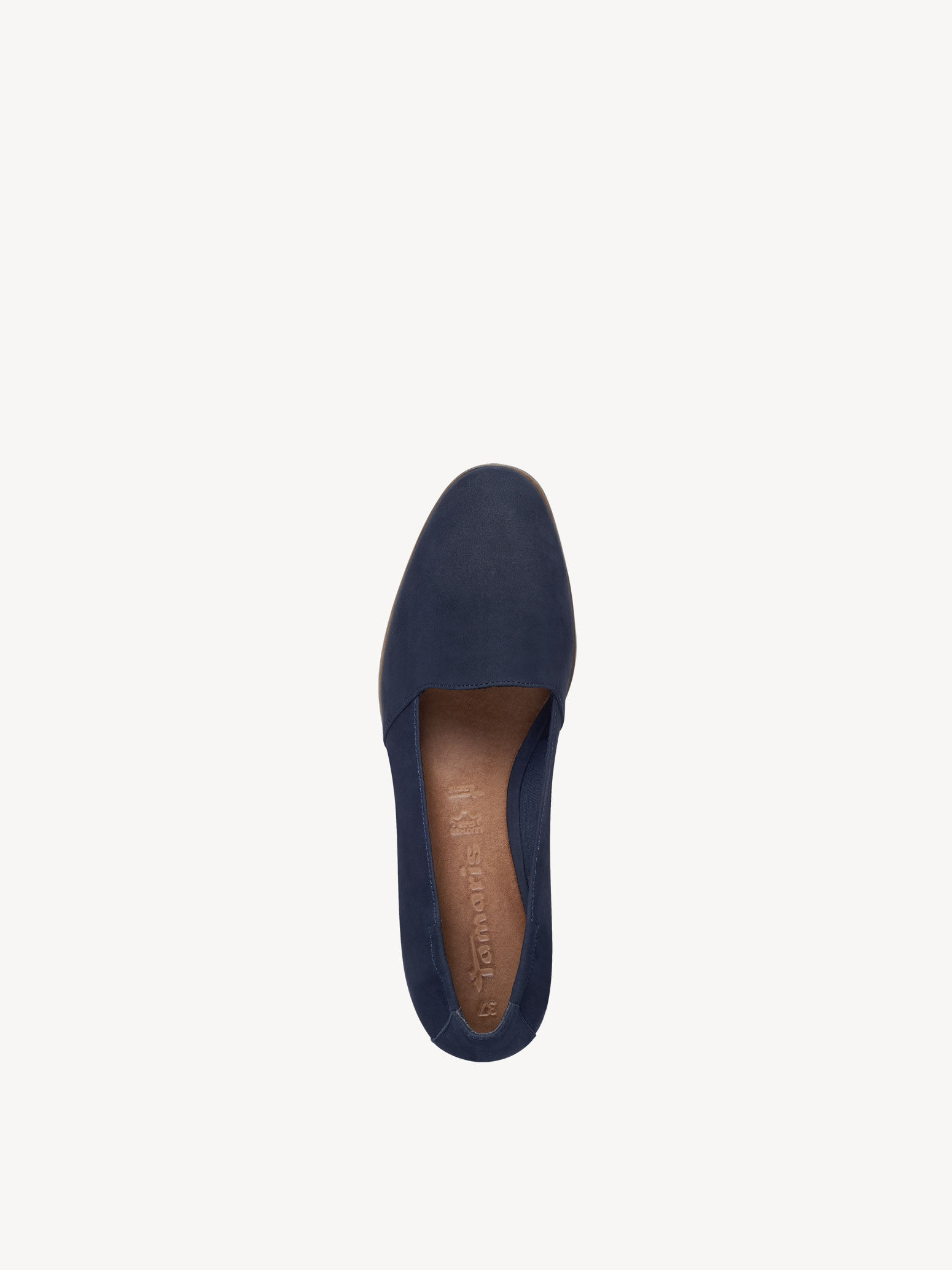 Slipper en cuir - bleu