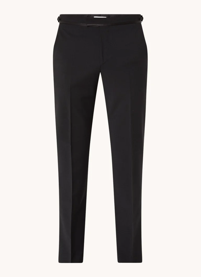 Pantaloni de poker slim fit cu buzunare cusute.