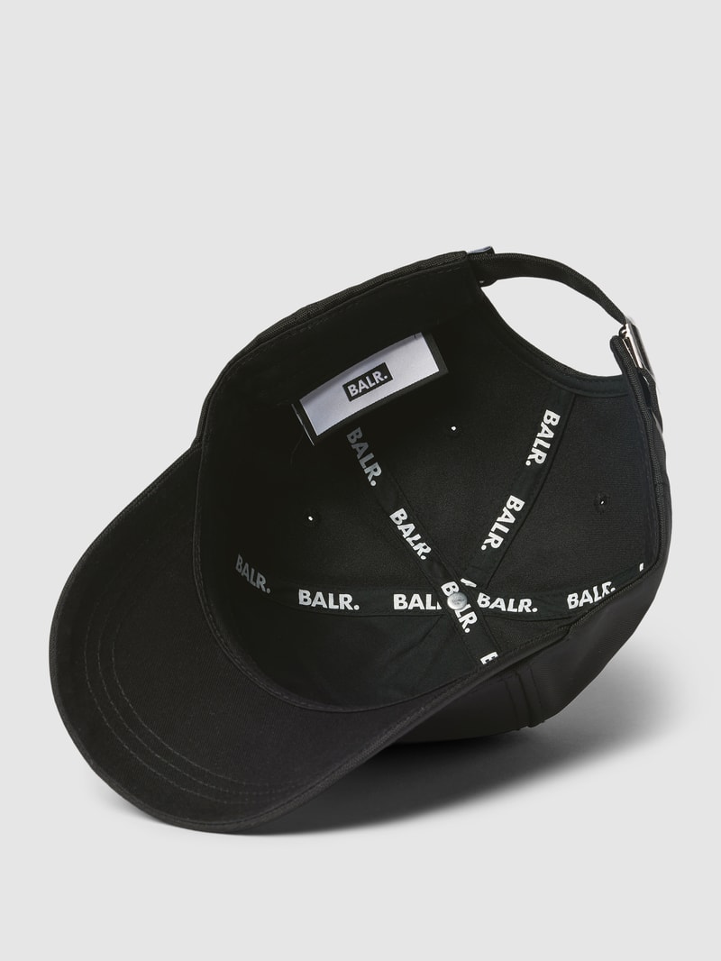 Basecap mit Label-Detail Modell 'Classic Hexagon Logo' in schwarz