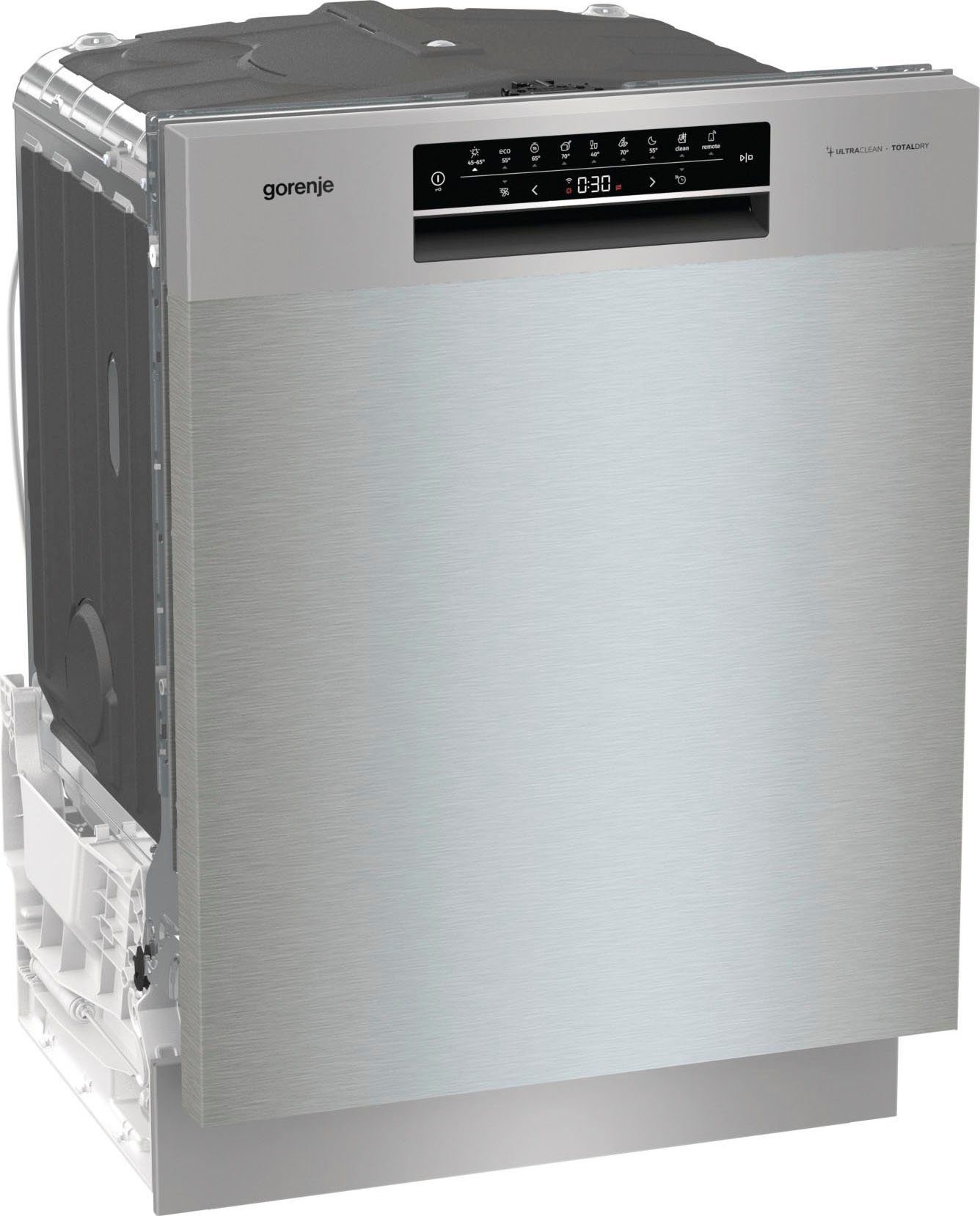 GORENJE Unterbaugeschirrspüler, GU673C60X, 16 Maßgedecke, automatische Türöffnung