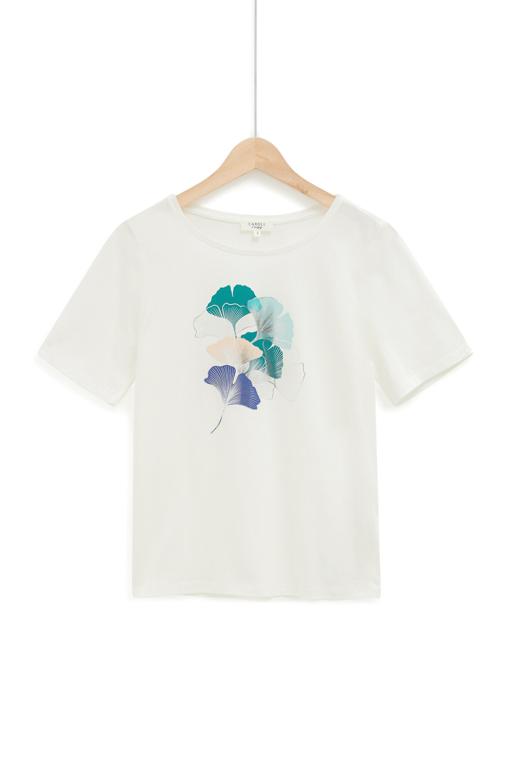 T-shirt Aja à visuel bleu turquoise femme