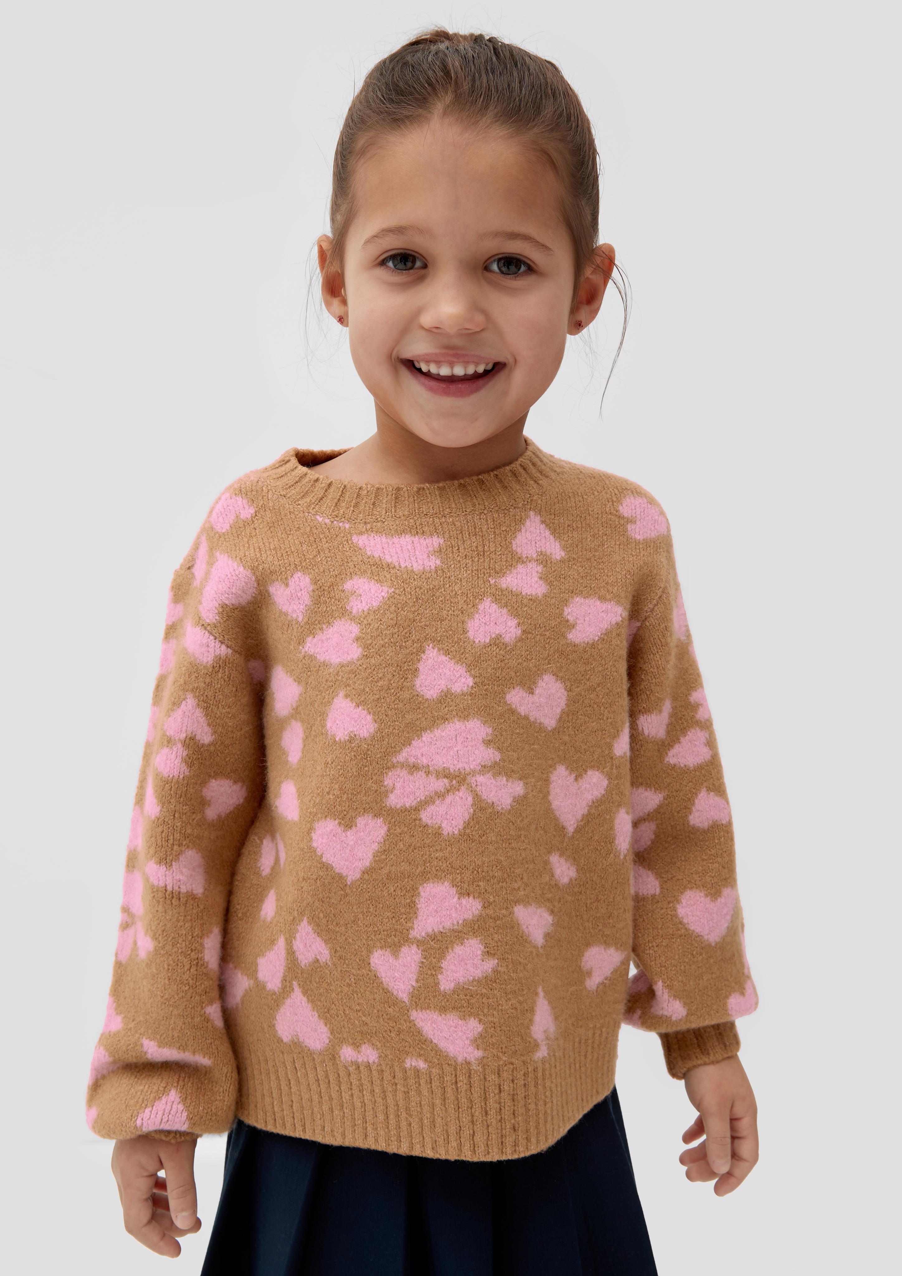 Strickpullover mit Herz-Muster  2133901-84X2
