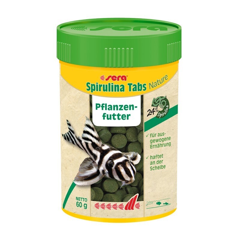 Sera Hauptfutter Sera Spirulina Tabs Nature 60g