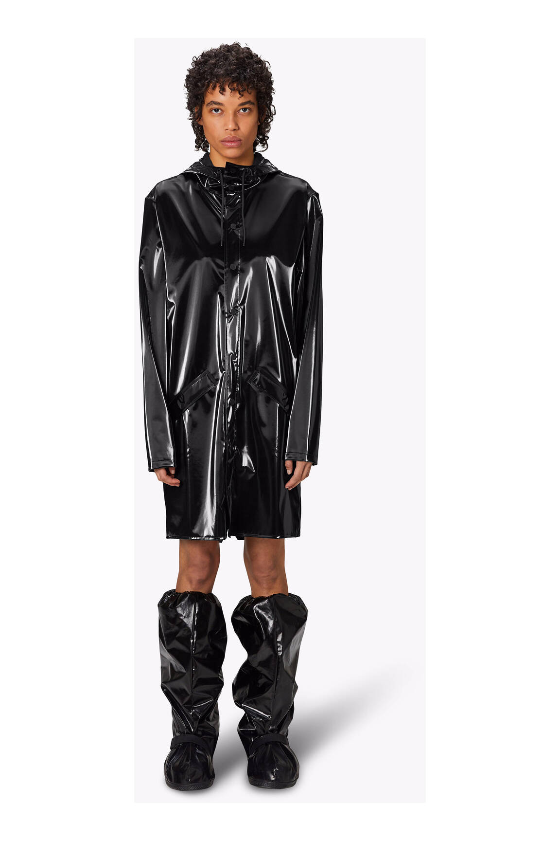 Rains Impermeables Trenchs Unisexe couleur noir