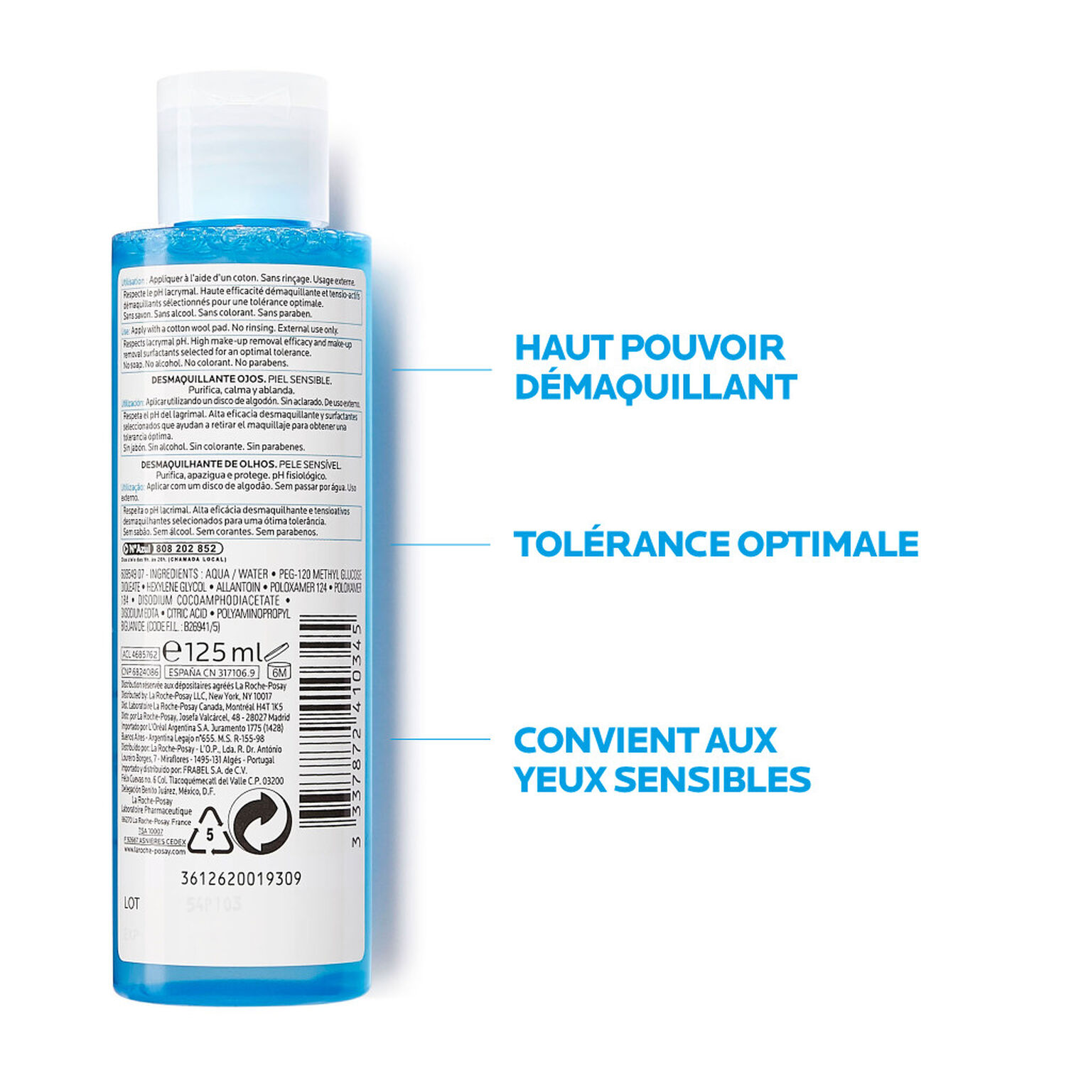 la roche-posay Démaquillant Physiologique Yeux Sensibles 125 ml