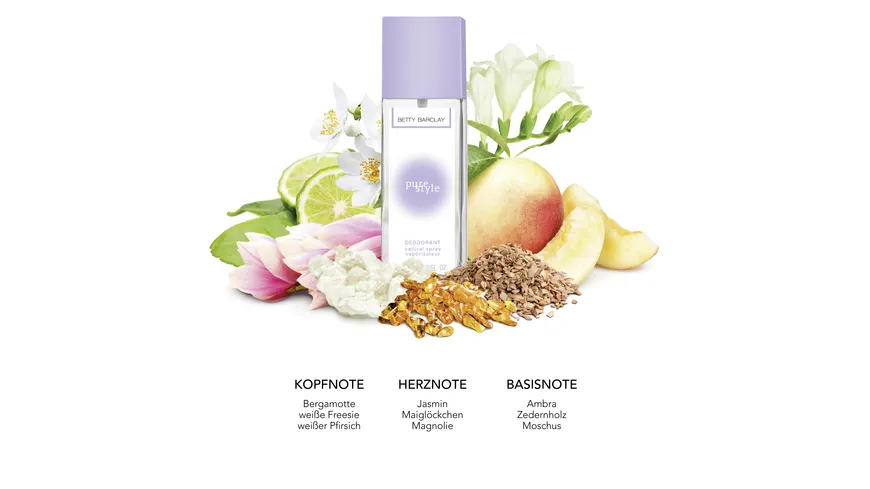 BETTY BARCLAY Pure Style Deodorant Naturalspray 75 ml