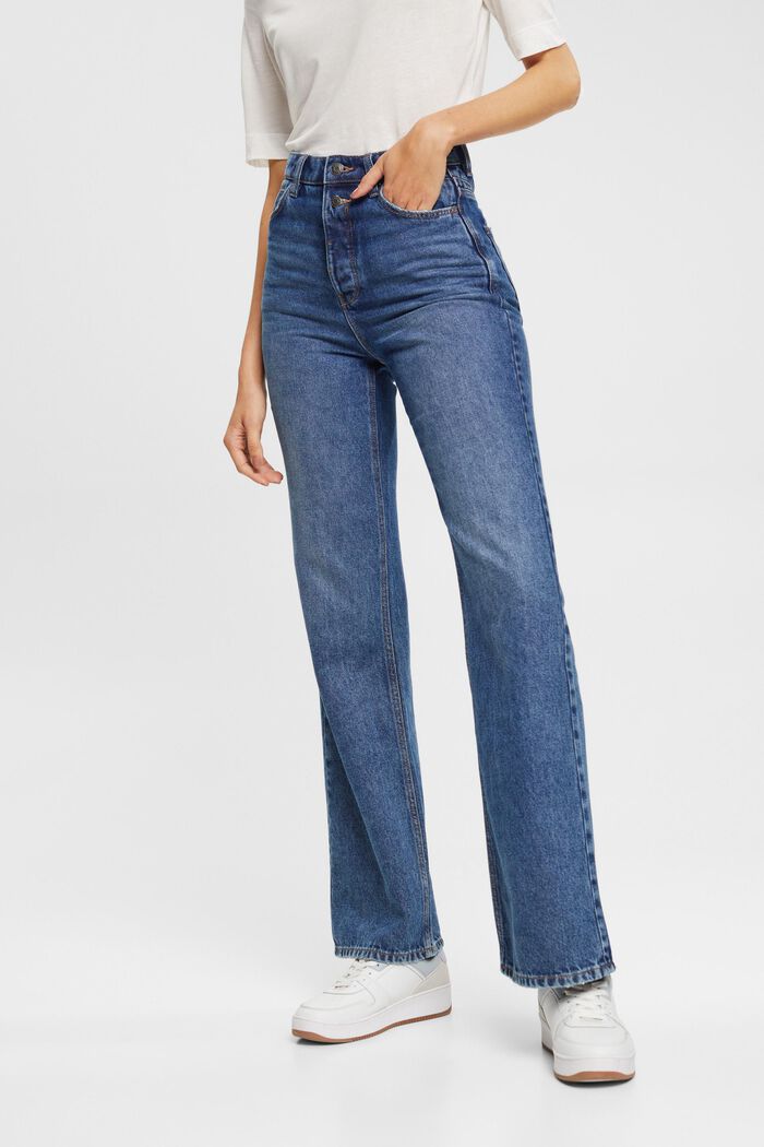 Ausgestellte High-Rise-Jeans im Retro-Look