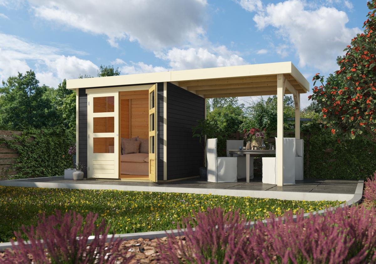 Woodfeeling Gartenhaus Ekenis 2 terragrau
