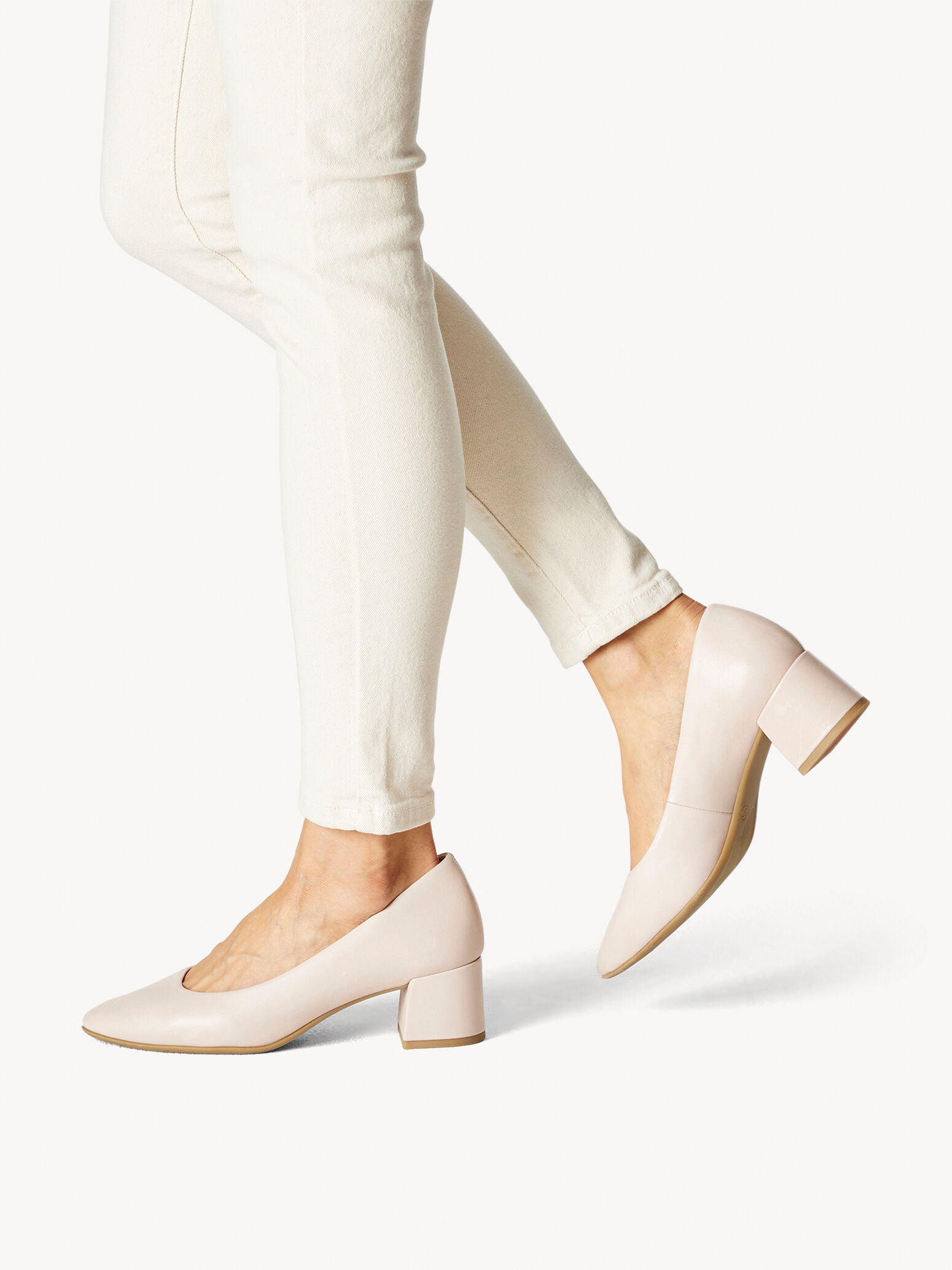 Escarpin en cuir - rose