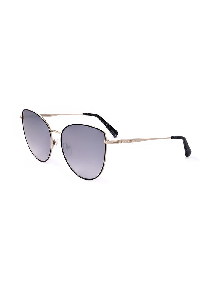 Longchamp Damen-Sonnenbrille in Gold/ Dunkelblau günstig kaufen 60