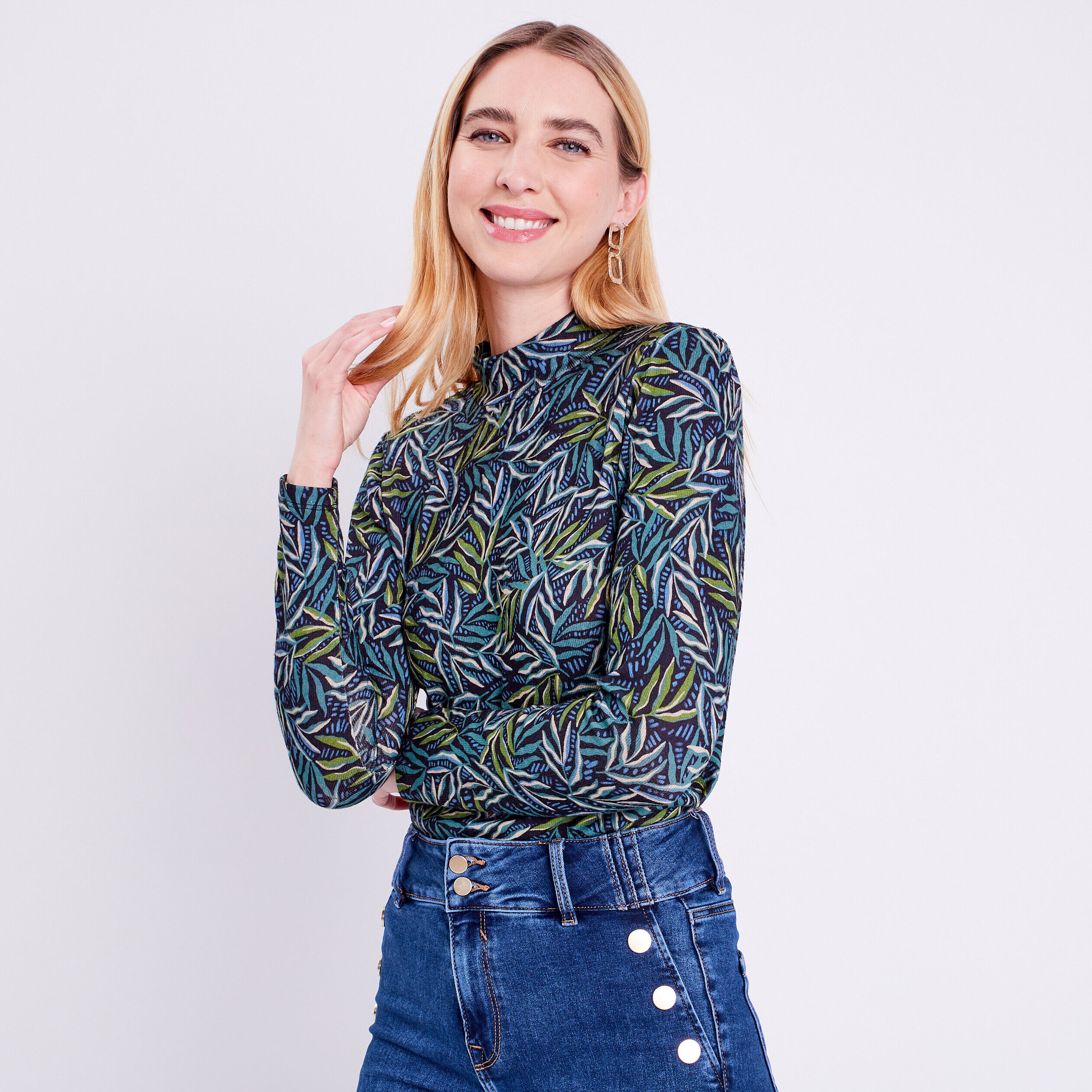 T-shirt manches longues noir femme | Cache Cache