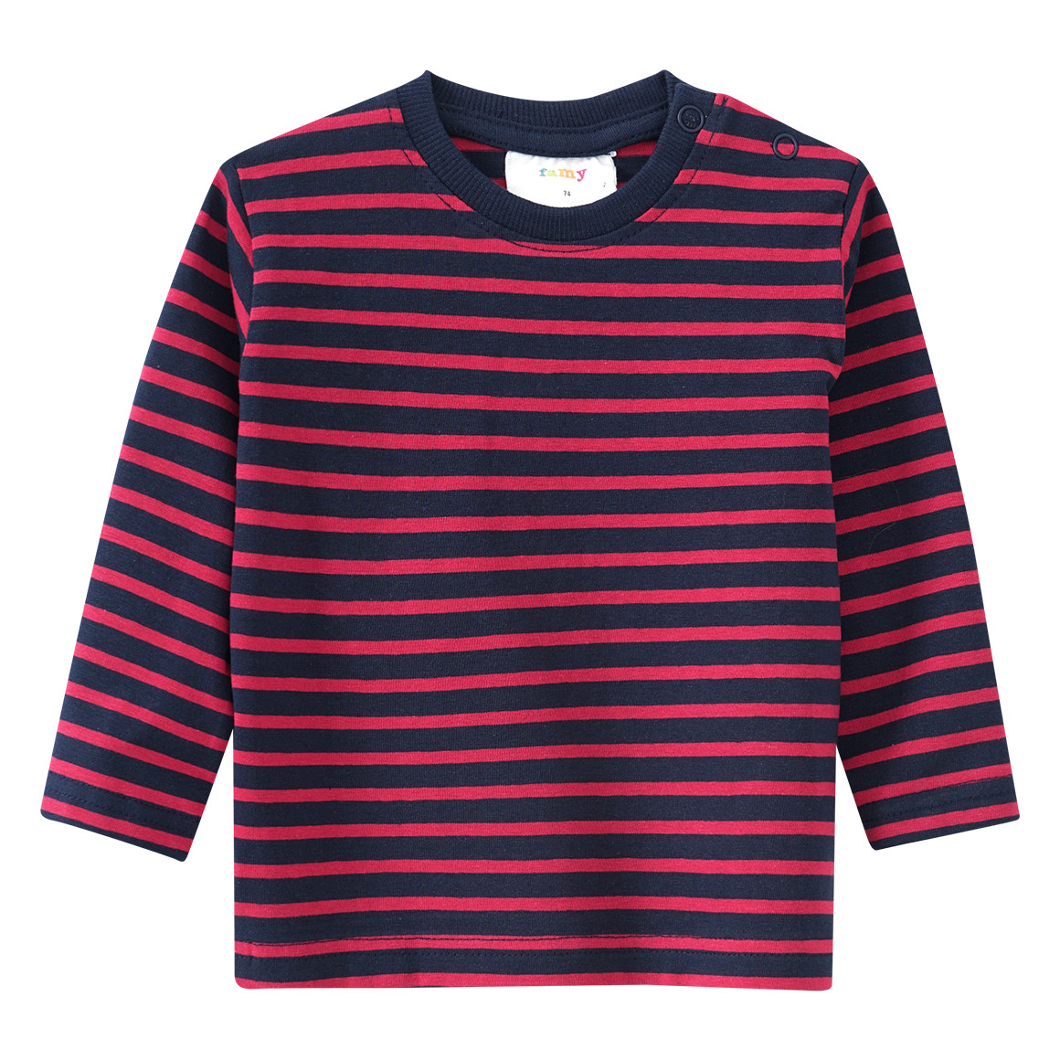 2 Baby Langarmshirts im Basic-Look