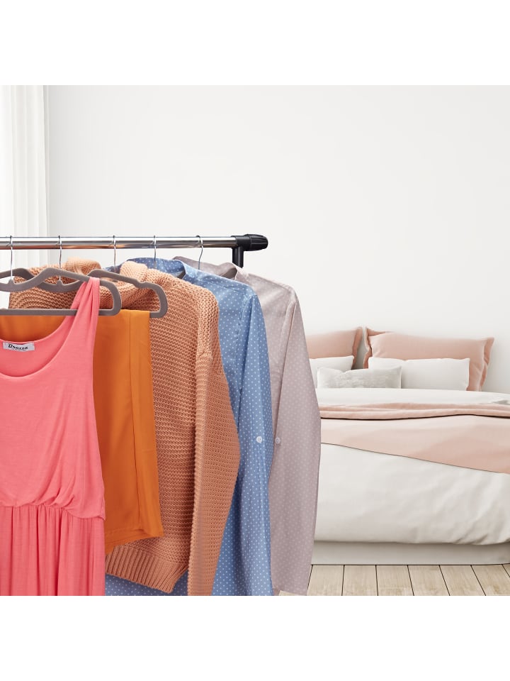 relaxdays 50 x Kleiderbügel in Grau günstig kaufen onesize