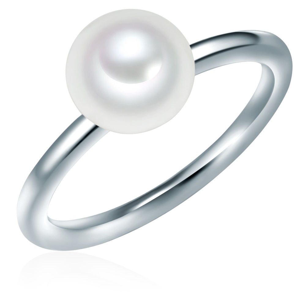 Valero Pearls Bague en argent Argent sterling Perle de culture d'eau douce en Argent Bague