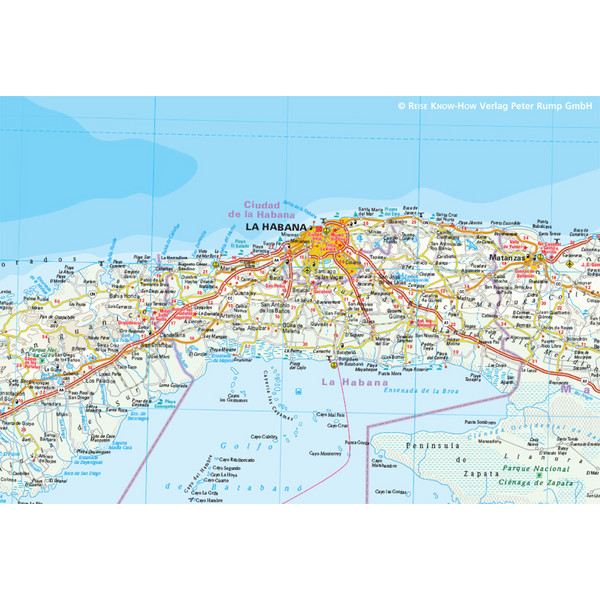 RKH WMP CUBA 1 : 650.000 - Straßenkarte