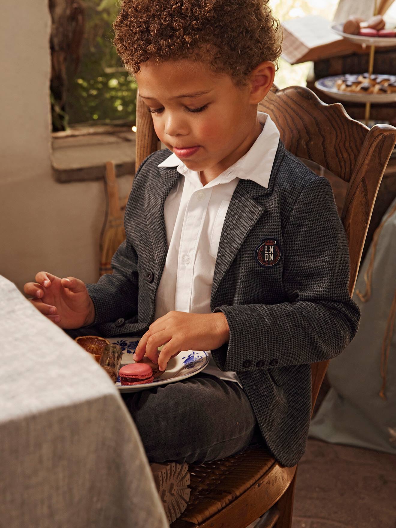 Chemise Oxford garçon blanc