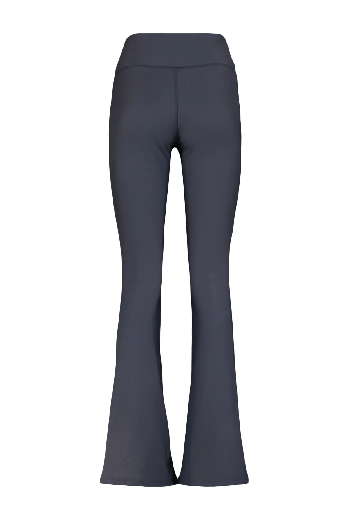 Trendyol Collection  Dunkelanthrazitfarbene, schnurgebundene, gestrickte Yoga-Sportstrumpfhose mit spanischen Beinen TWOAW23TY00011