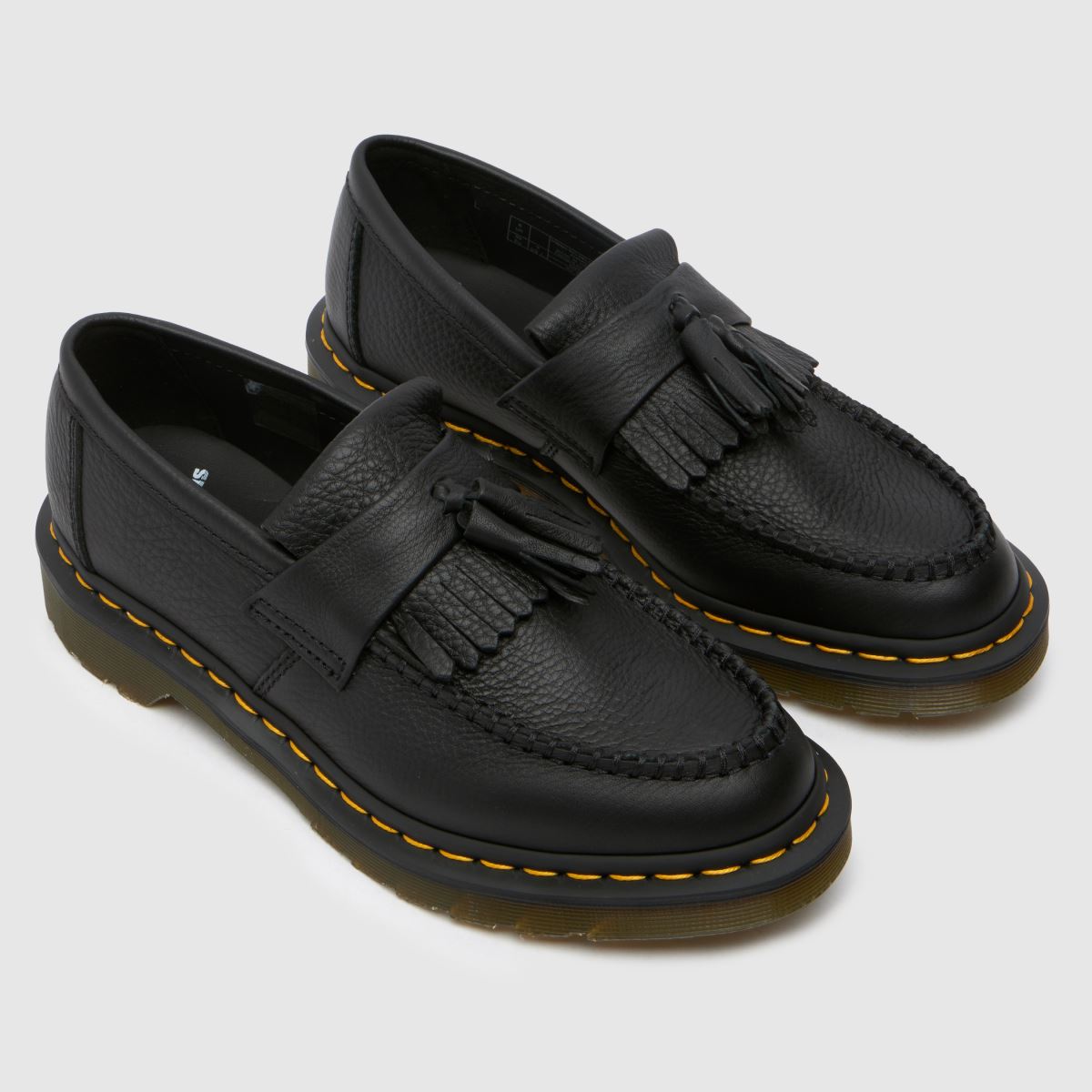 Dr Martens – Adrian – Svarta, platta loafers