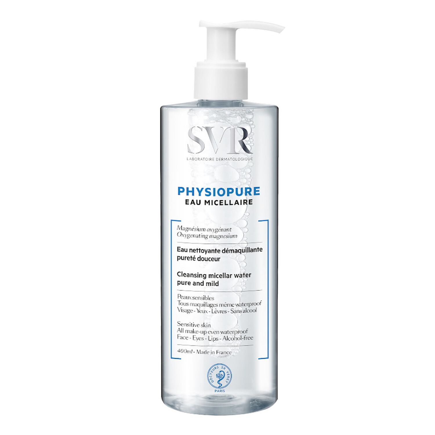 SVR Physiopure Eau Micellaire Nettoyante Démaquillante 400 ml