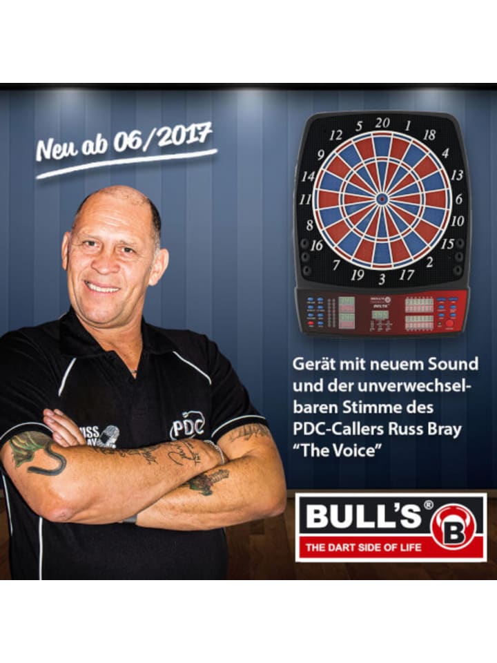 BULLS Elektronische Dartscheibe mit Zweiloch Segmenten E-Dart Delta IV RB-Sound günstig kaufen onesize