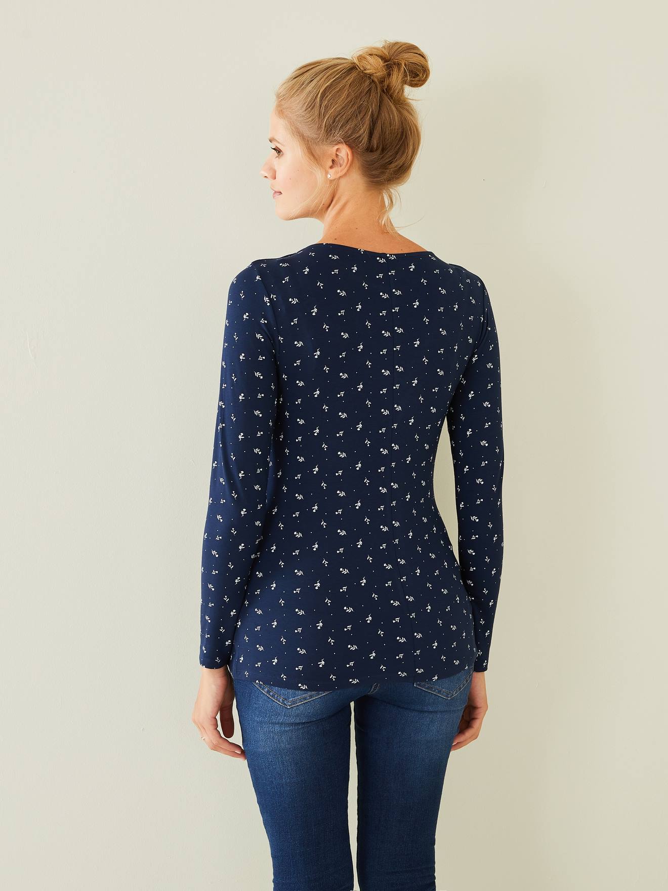 Vertbaudet Wickelshirt für Schwangerschaft & Stillzeit - dunkelbraun