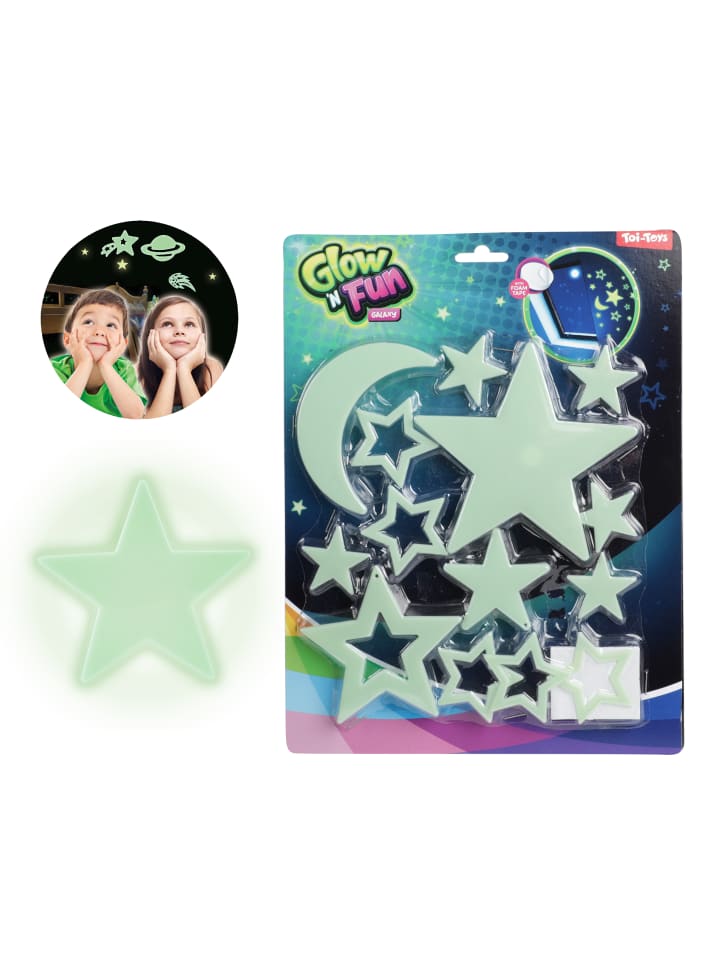 Toi-Toys GLOW N FUN fluoreszierende Sterne in gelb günstig kaufen onesize