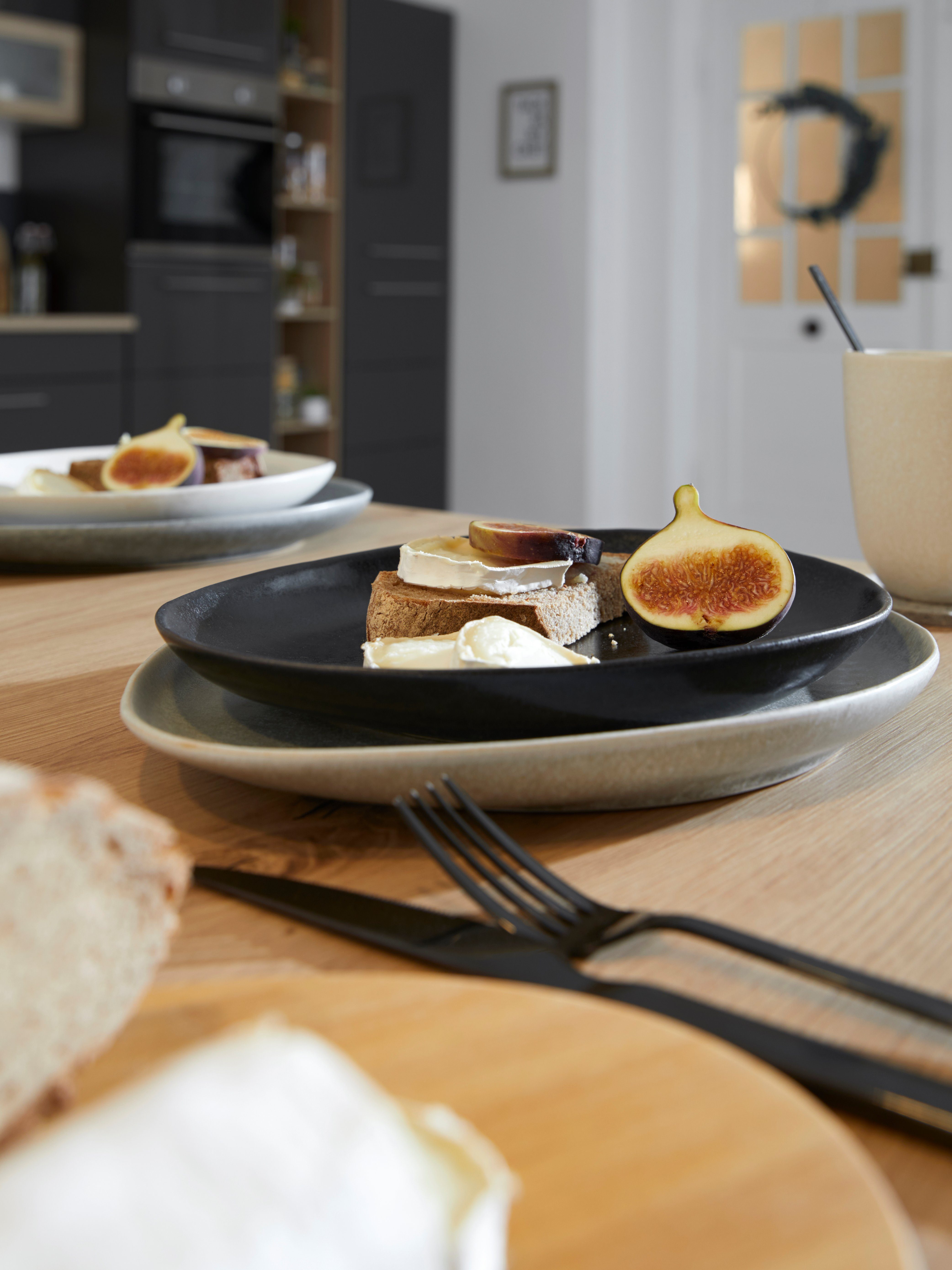 Home affaire Besteck-Set Colmar, Edelstahl 18/10, PVD schwarz glänzend, 30 Teile