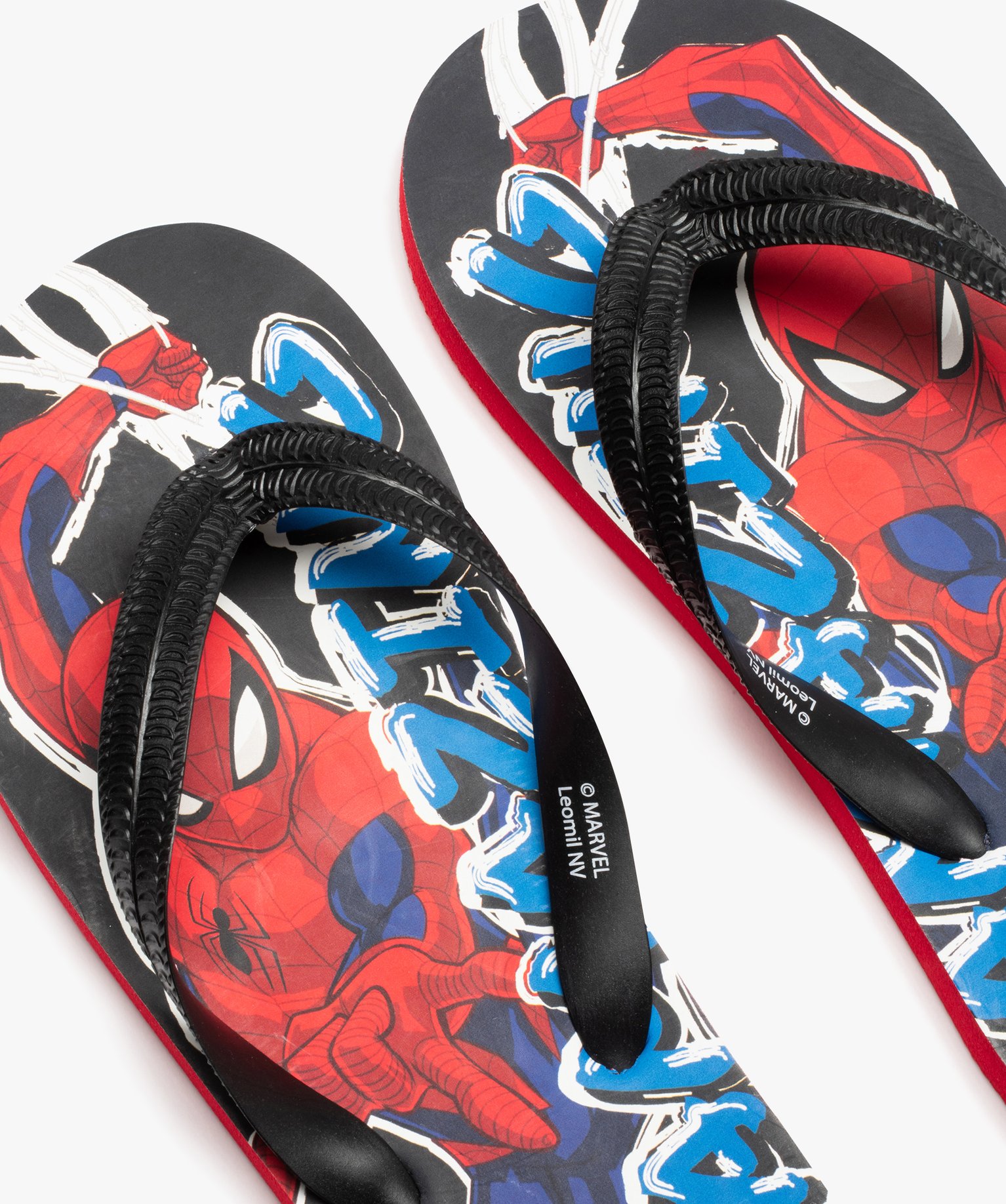 Tongs Garçon à semelle imprimée SpiderMan – Marvel rouge | GEMO