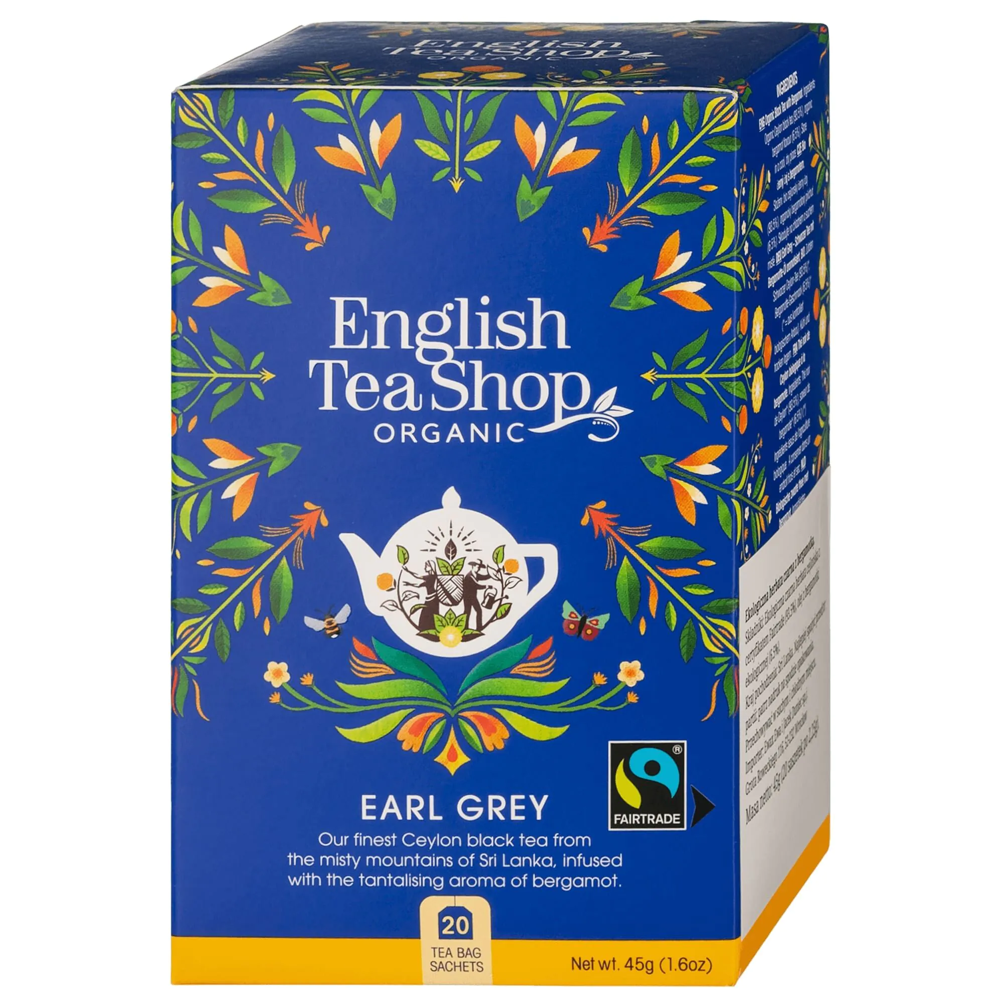 „English Tea Shop“ ekologiška arbata „Earl Grey“, 20 pakelių