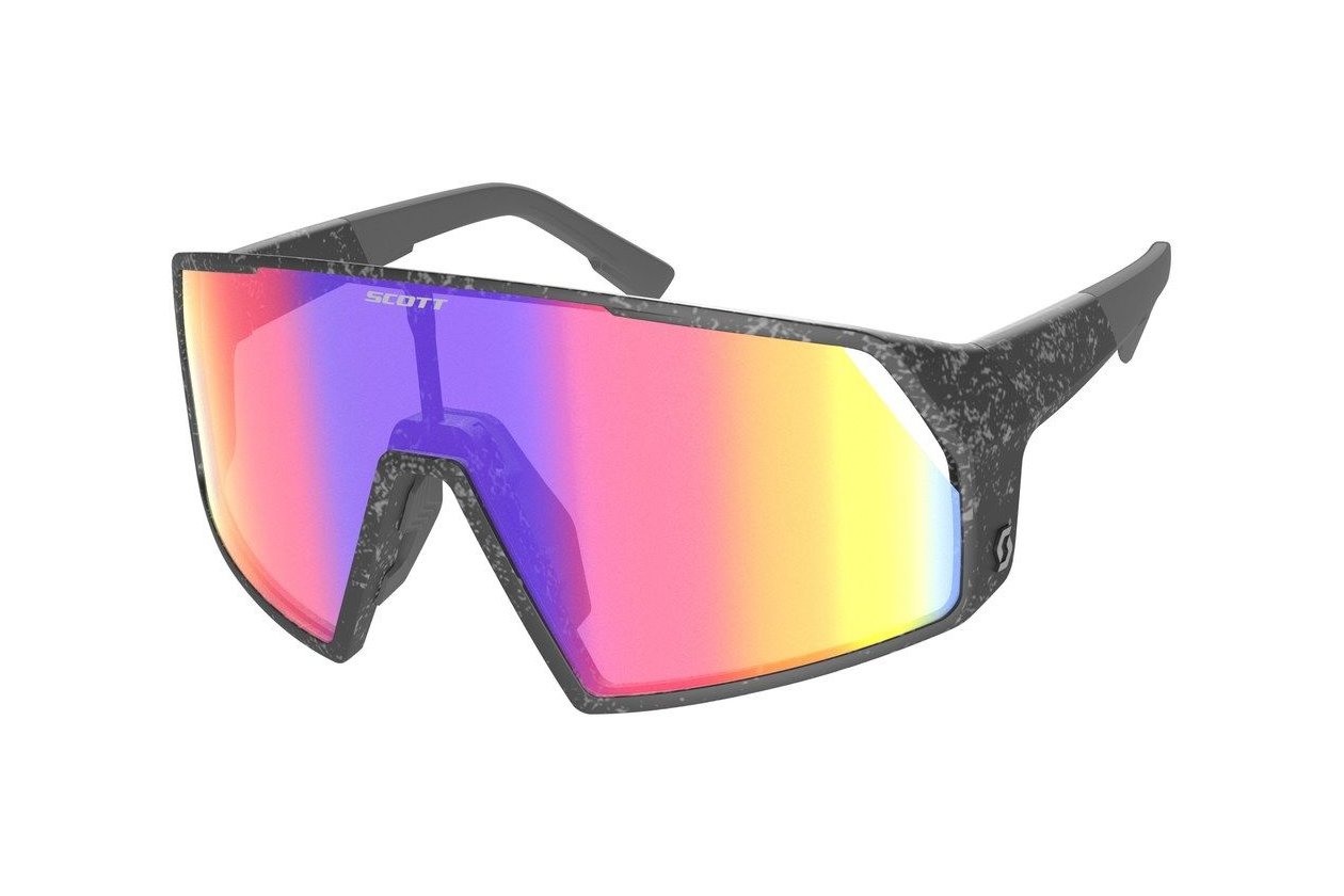 Scott Pro Shield Sonnenbrille marble black / teal chrome