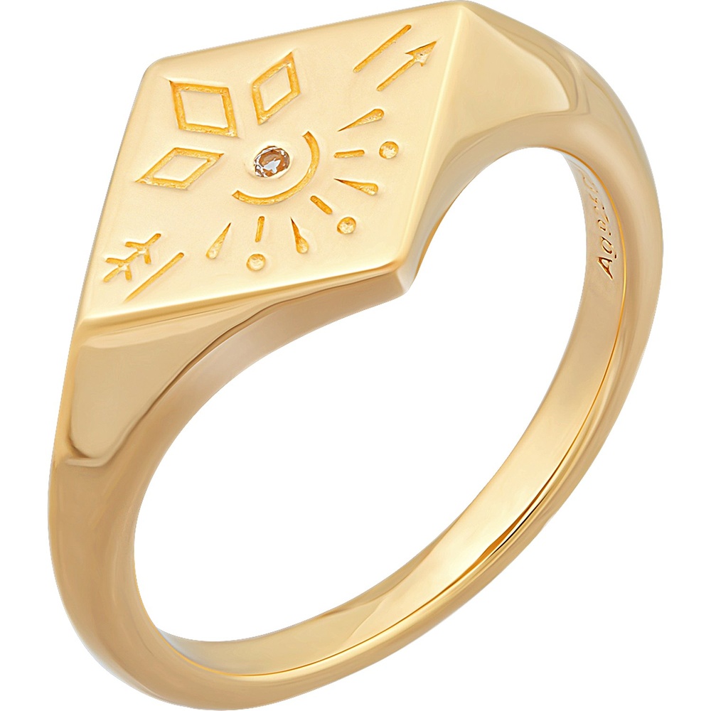 caï Bague pour femme 925 Argent or Bague