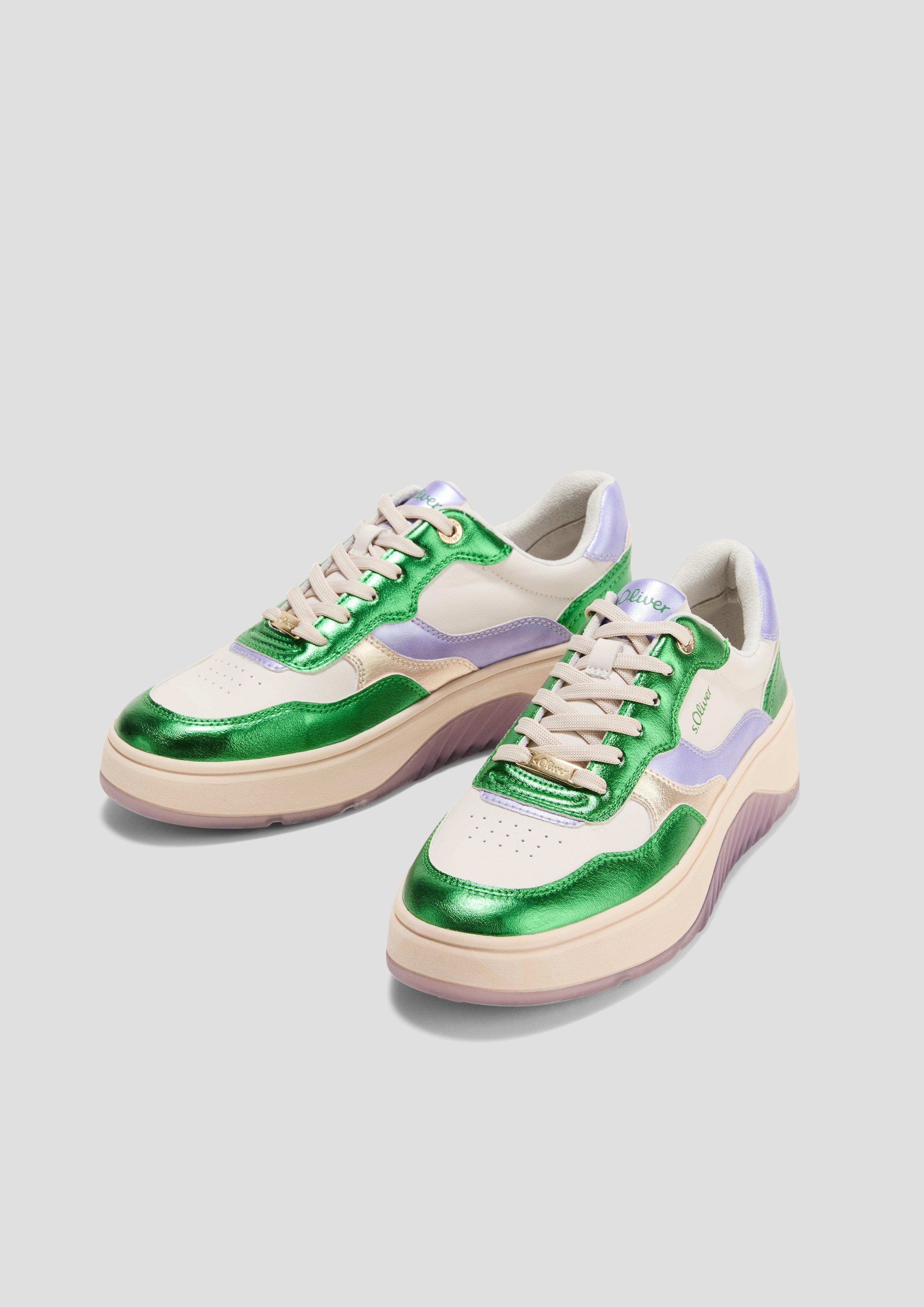 Sneaker mit modischem Clour-Blocking  6008841-712
