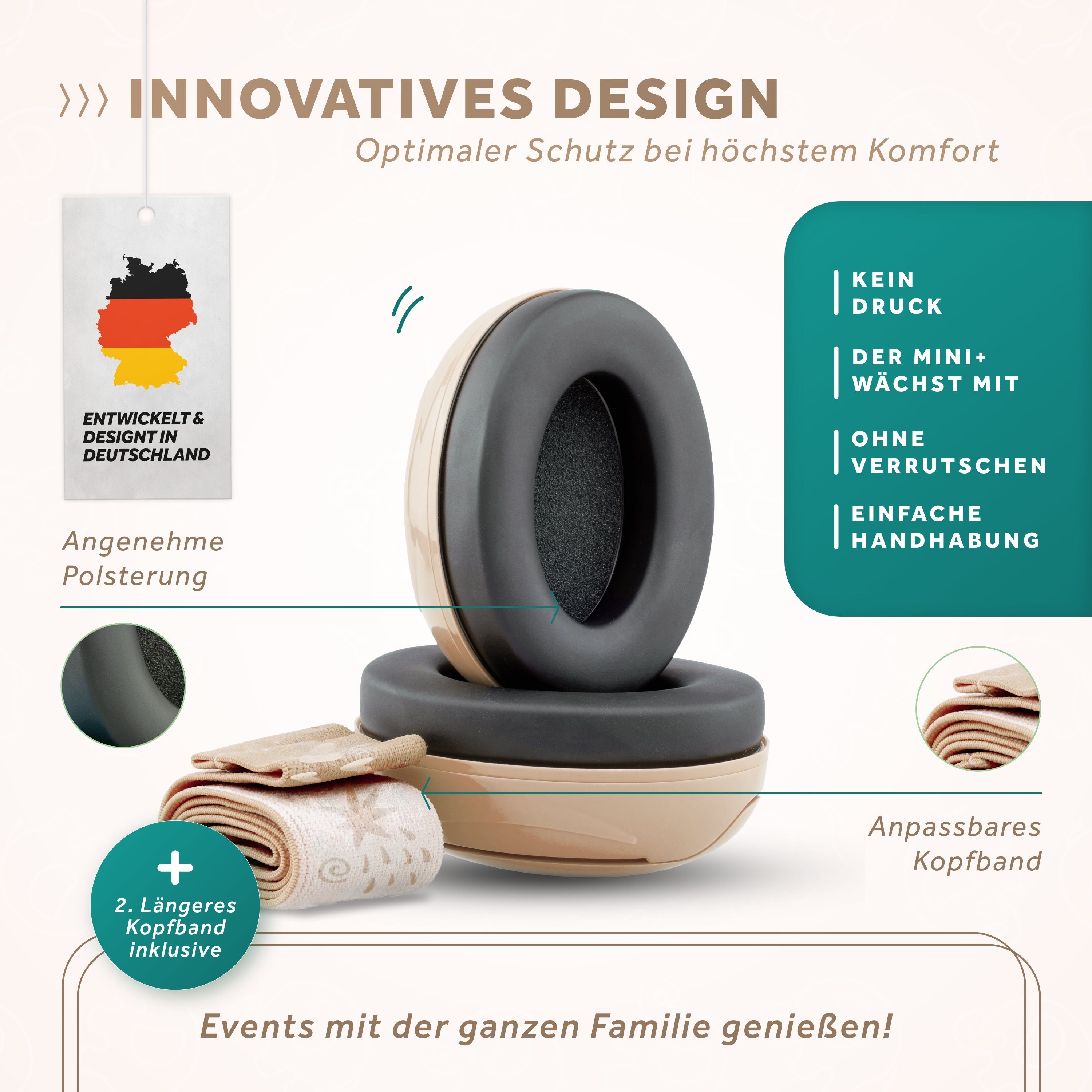 Schallwerk Kapselgehörschutz Schallwerk® Mini+ Gehörschutz für Kinder – Kapselgehörschutz Kleinkind