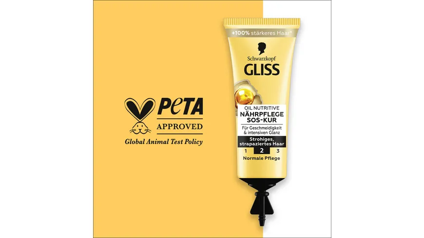 GLISS Oil Nutritive Nährpflege SOS-KUR für Geschmeidigkeit & intensiven Glanz normale Pflege 15 ml