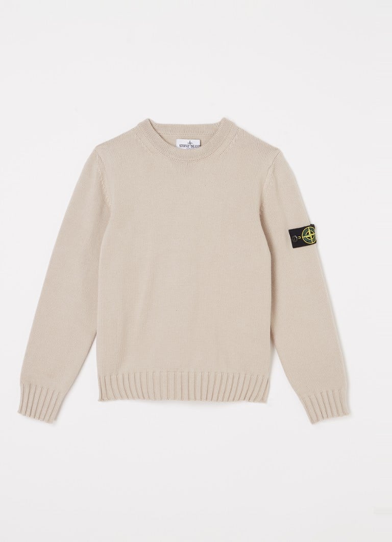 „Stone Island 515A2“ plono mezgimo megztinis su logotipu