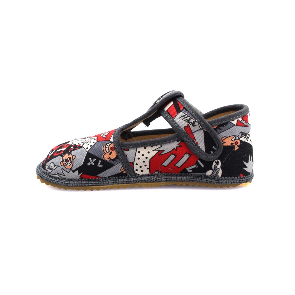 Beda Comics schmalere Canvas Hausschuhe (BF-060010 / W / 02)